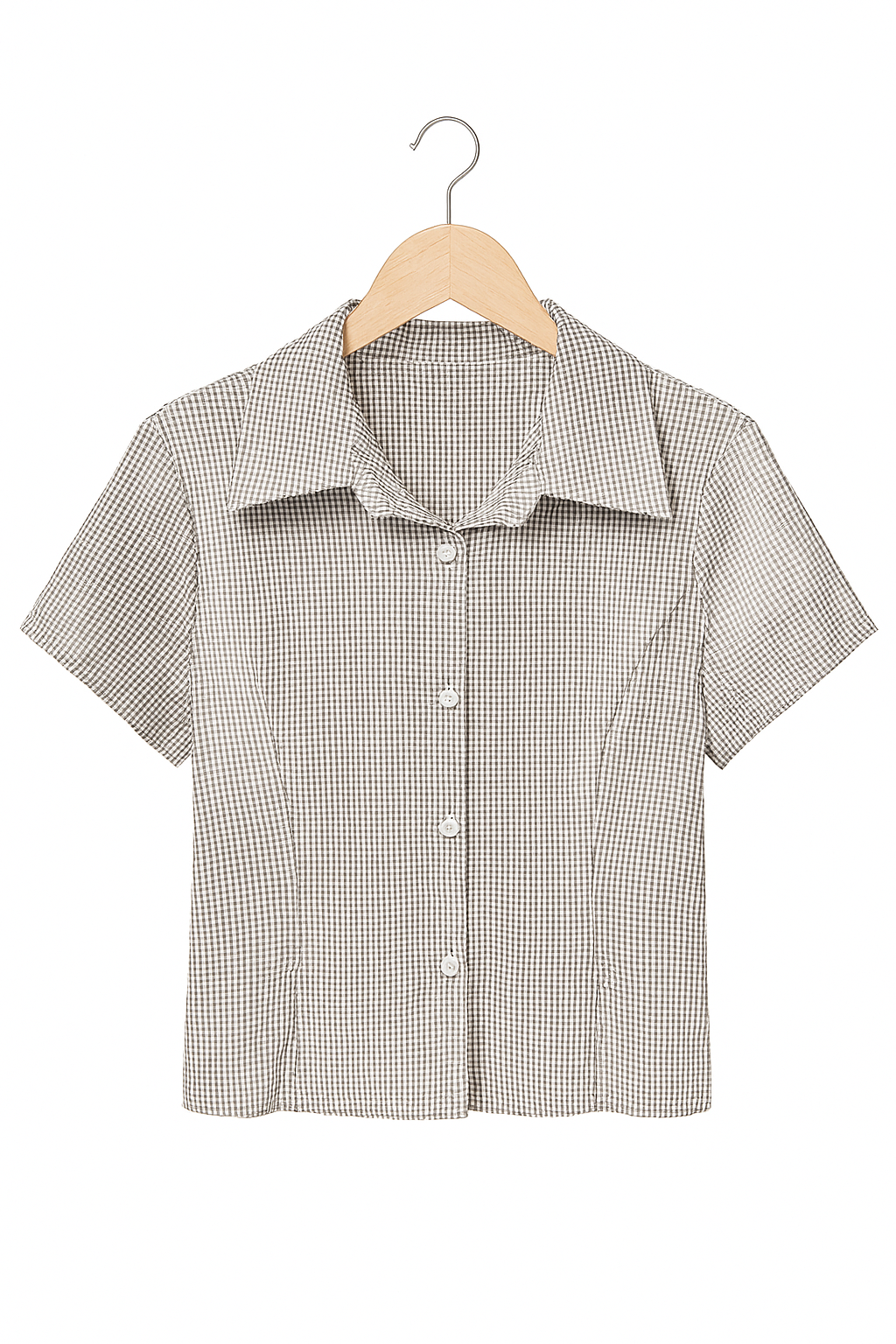 Women's Y2K style plaid top