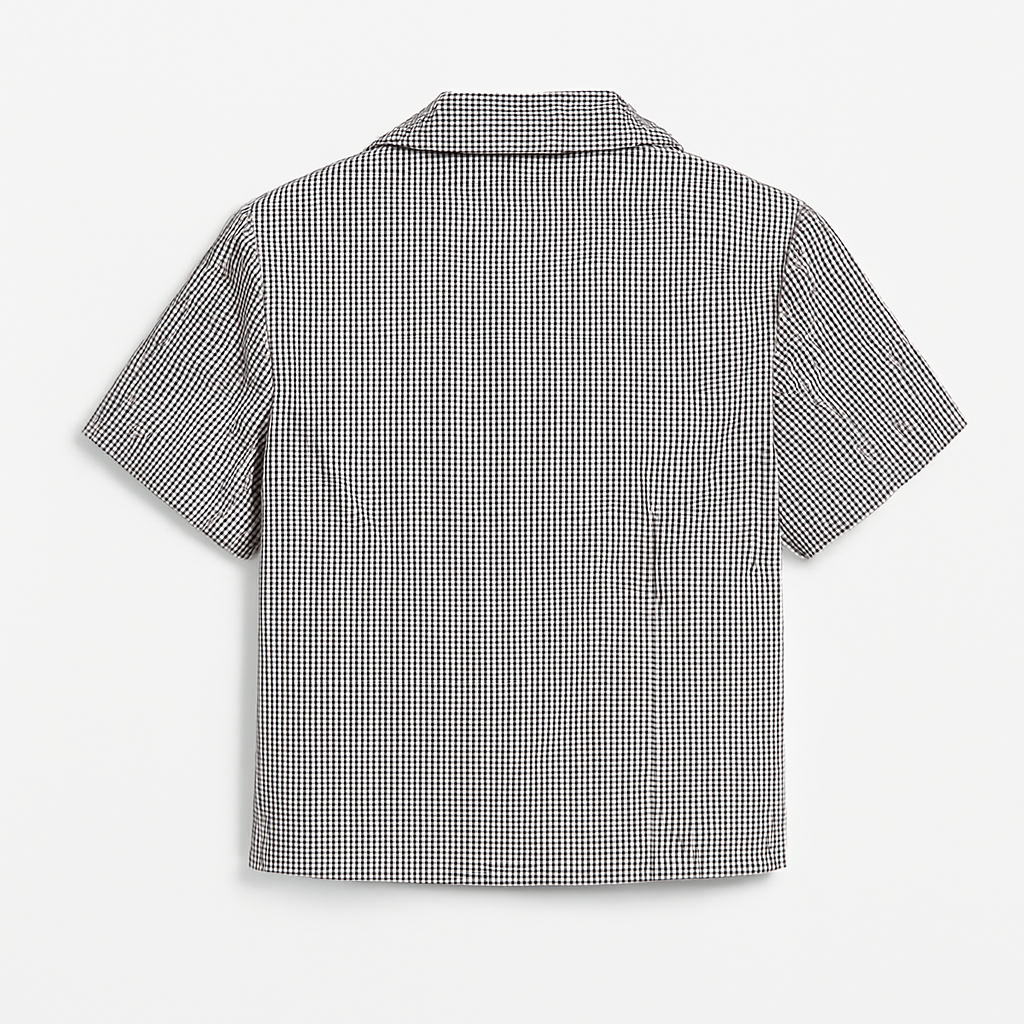 Women's Y2K style plaid top
