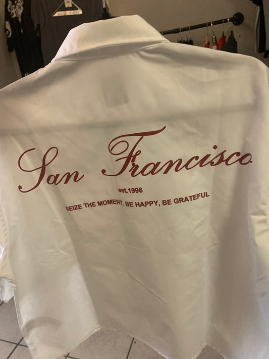 Camiseta Cropped San Francisco